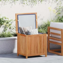 vidaXL Opbergbox 60x50x58 cm massief teakhout