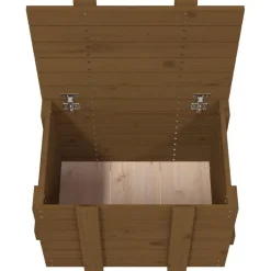 vidaXL Opbergbox 58x40,5x42 cm massief grenenhout honingbruin
