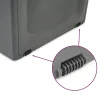vidaXL Opbergbox 118x53x57 cm polypropyleen zwart