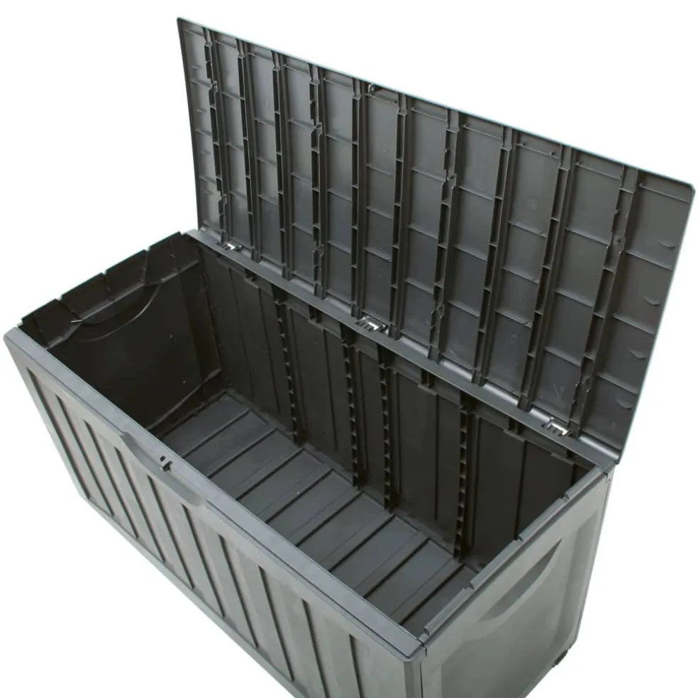 vidaXL Opbergbox 118x53x57 cm polypropyleen zwart