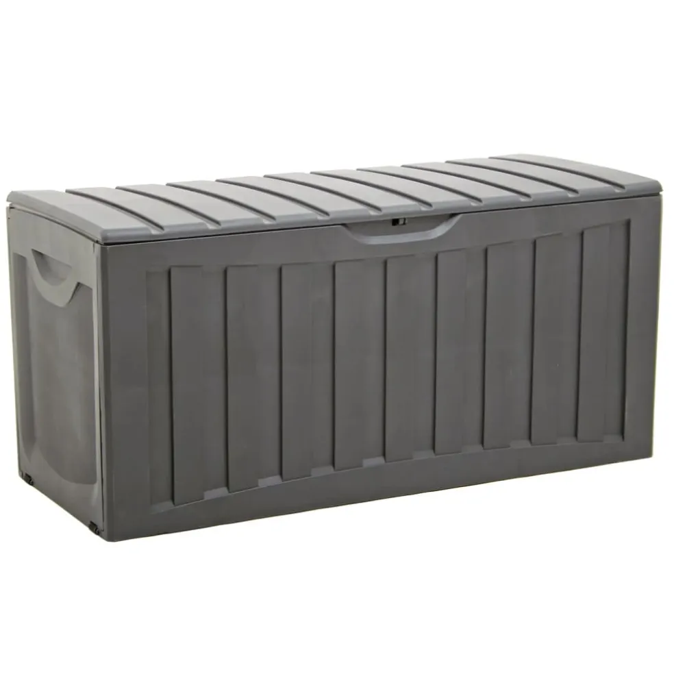 vidaXL Opbergbox 118x53x57 cm polypropyleen zwart