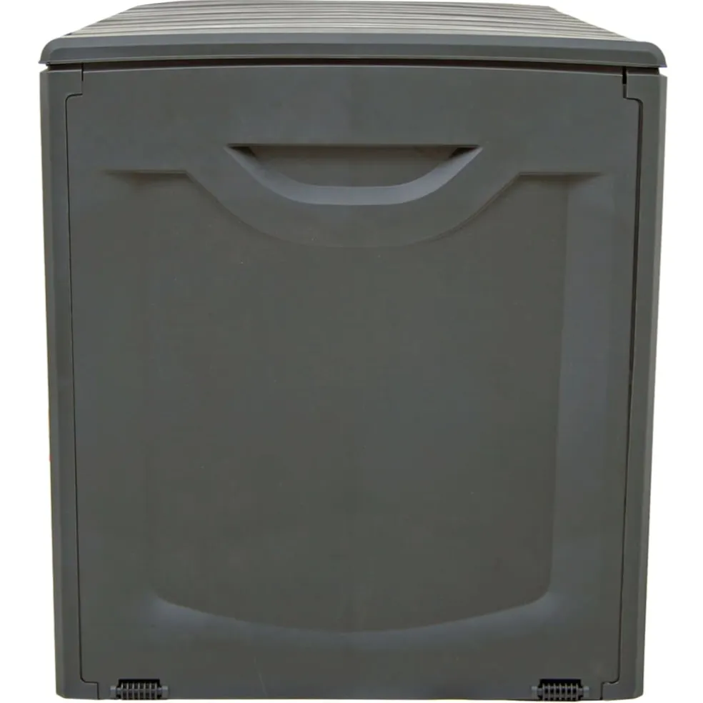 vidaXL Opbergbox 118x53x57 cm polypropyleen zwart