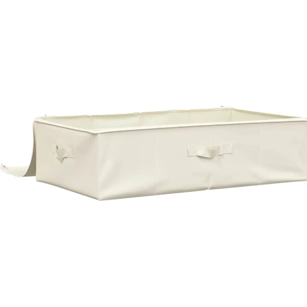 vidaXL Opbergbox 70x40x18 cm stof crèmekleurig