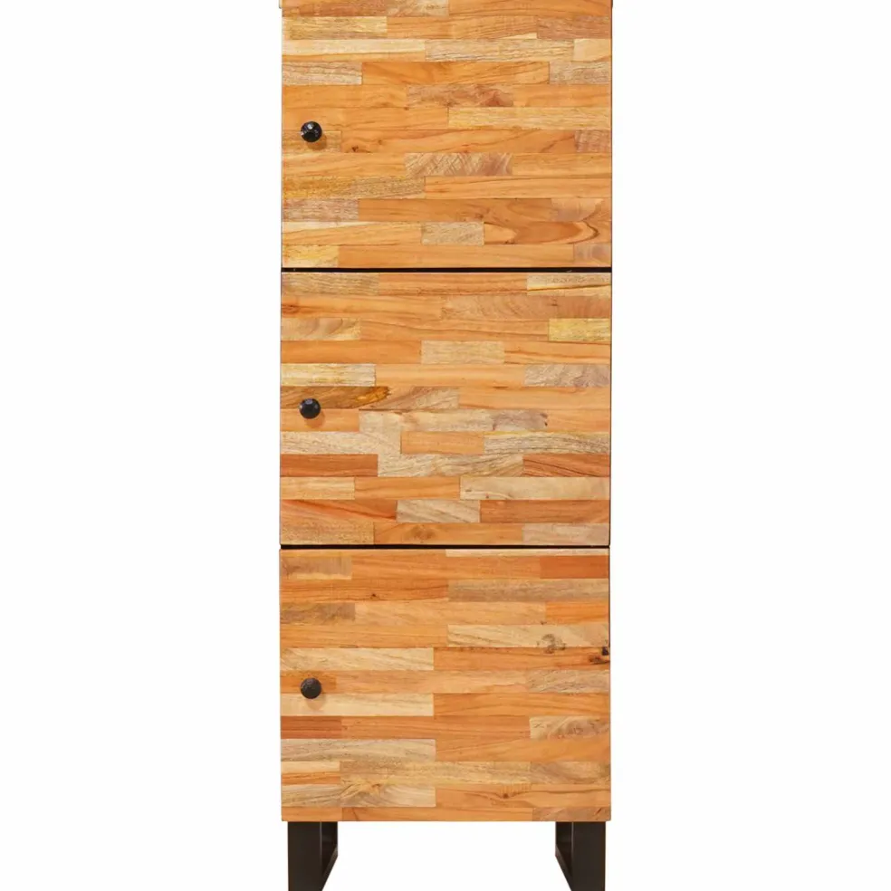 vidaXL Opberg Highboard Bruin 40 x 33 x 110 cm Massief Mango Hout