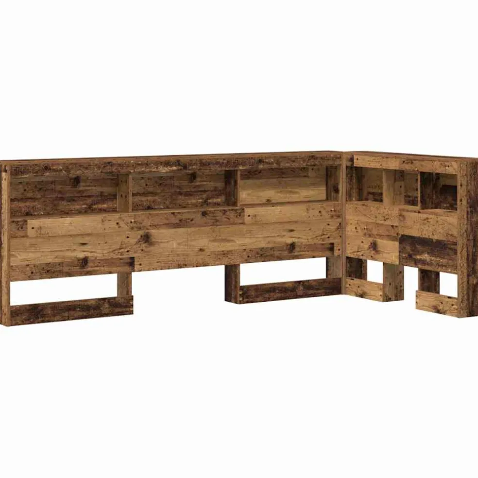 vidaXL Opberghoofdbord Oud Hout Bewerkt hout