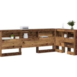 vidaXL Opberghoofdbord Oud Hout Bewerkt hout