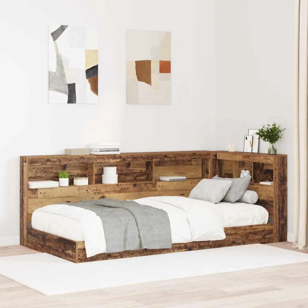 vidaXL Opberghoofdbord Oud Hout Bewerkt hout