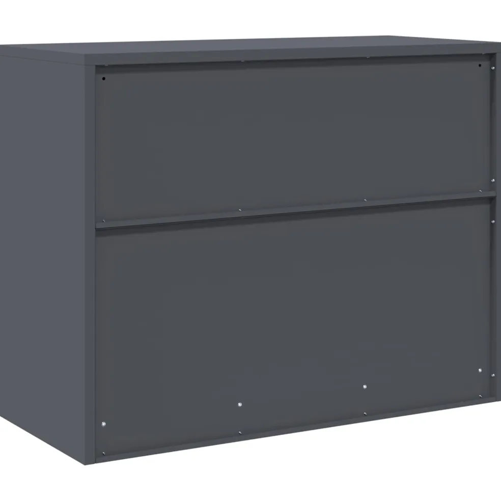 vidaXL Opbergkast Antraciet 90 x 40 x 70 cm Staal