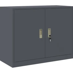 vidaXL Opbergkast Antraciet 90 x 40 x 70 cm Staal