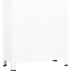 vidaXL Opbergkast industrieel 90x40x100 cm staal wit