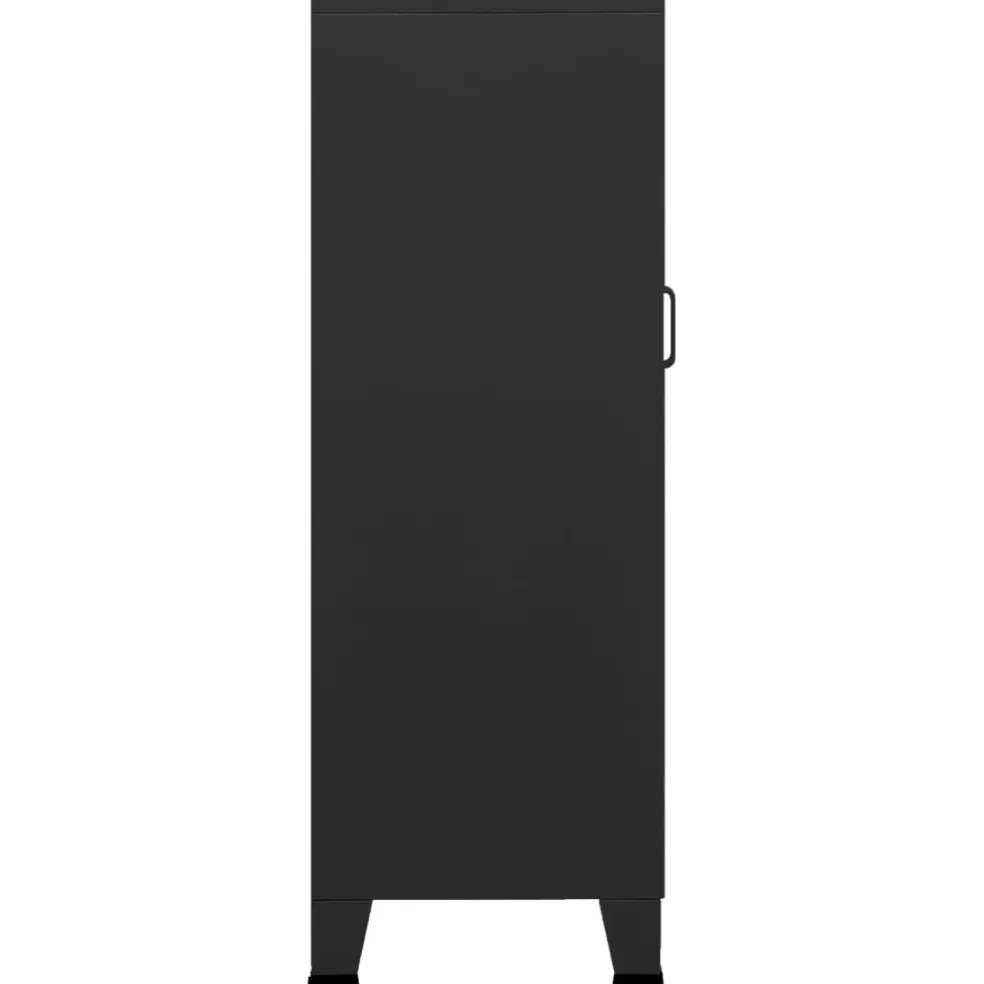 vidaXL Opbergkast industrieel 70x40x115 cm metaal zwart