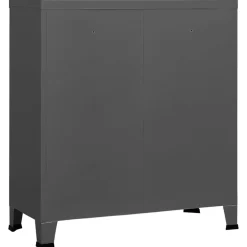 vidaXL Opbergkast industrieel 90x40x100 cm staal antracietkleurig