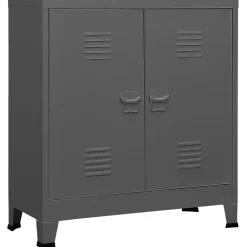 vidaXL Opbergkast industrieel 90x40x100 cm staal antracietkleurig