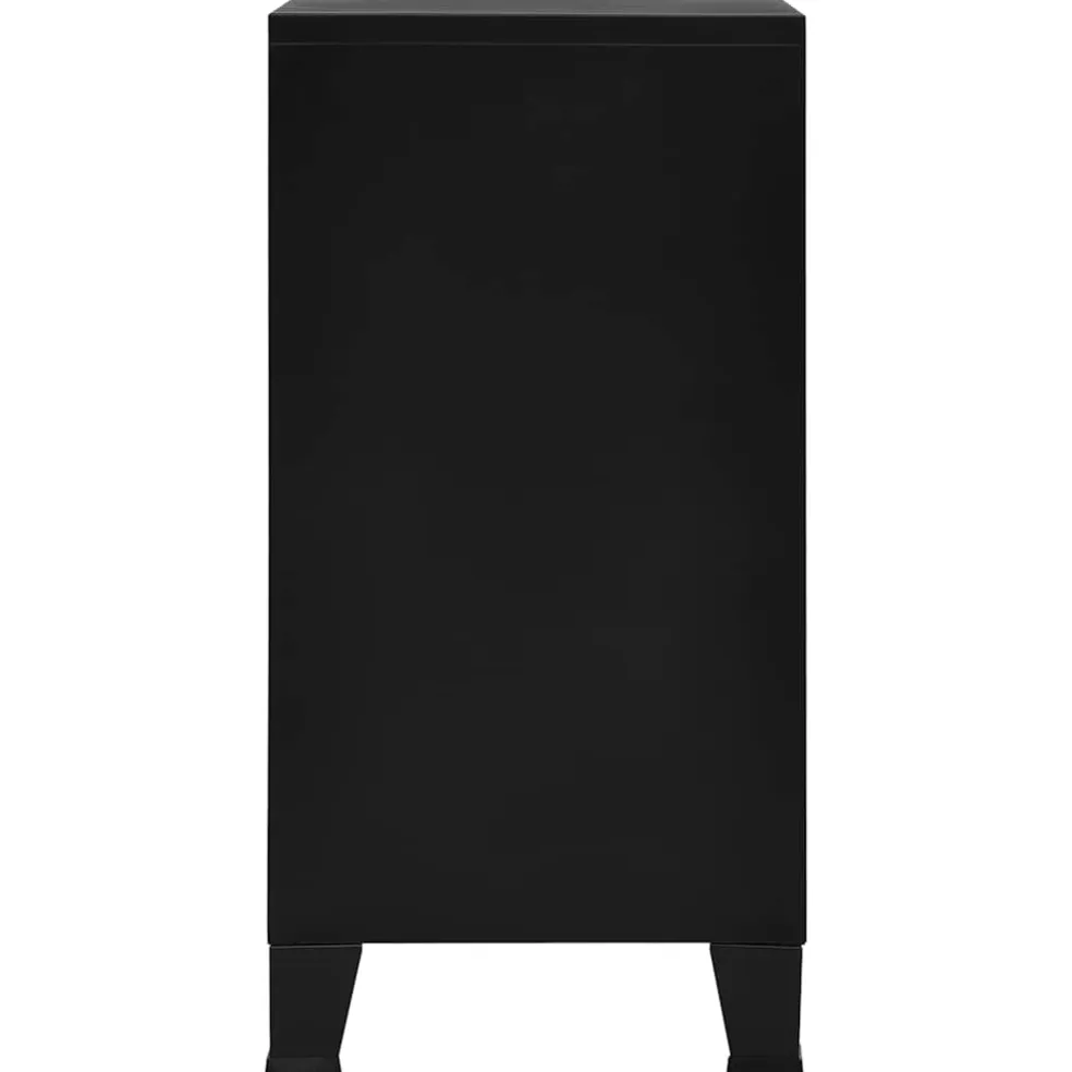 vidaXL Opbergkast industrieel 75x40x80 cm staal zwart
