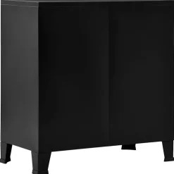 vidaXL Opbergkast industrieel 75x40x80 cm staal zwart