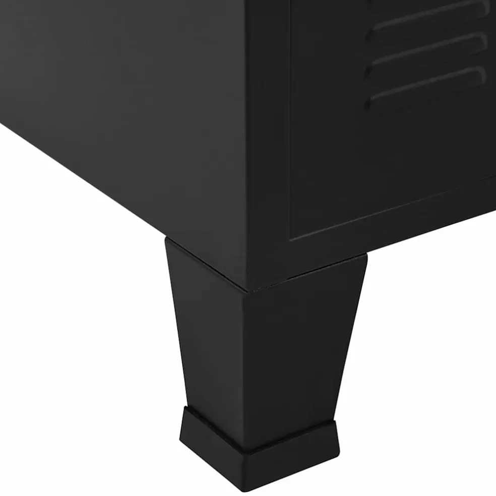 vidaXL Opbergkast industrieel 75x40x80 cm staal zwart