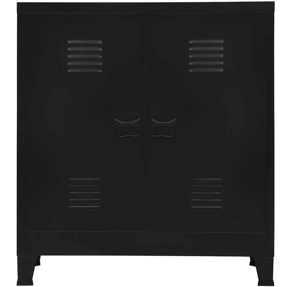 vidaXL Opbergkast industrieel 90x40x100 cm staal zwart