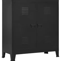 vidaXL Opbergkast industrieel 90x40x100 cm staal zwart