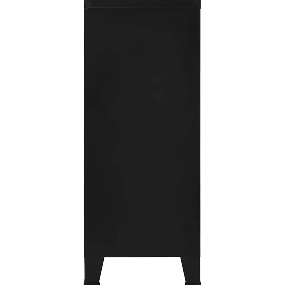 vidaXL Opbergkast industrieel 90x40x100 cm staal zwart