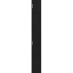 vidaXL Opbergkast met Planken Zwart eiken 30 x 42,5 x 225 cm