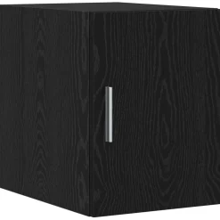 vidaXL Opbergkast met Planken Zwart eiken 30 x 42,5 x 225 cm