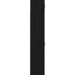 vidaXL Opbergkast met Planken Zwart eiken 30 x 42,5 x 225 cm