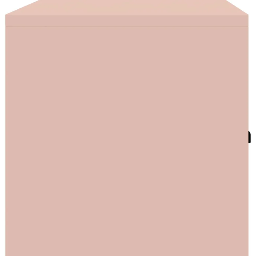 vidaXL Opbergkast Roze 90 x 40 x 40 cm Staal