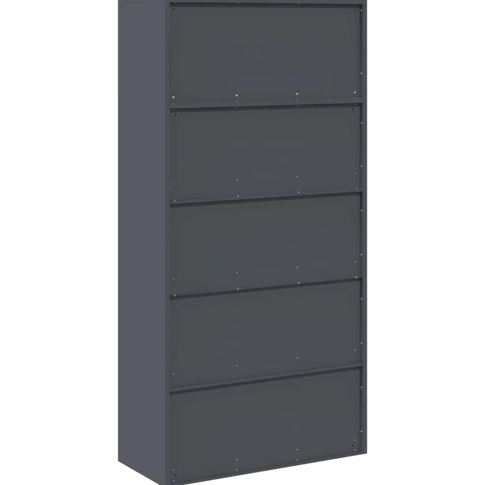 vidaXL Opbergkast 2 st Antraciet 90 x 40 x 180 cm Staal Vergrendelbaar
