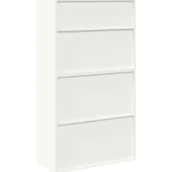 vidaXL Opbergkast 2 st Wit 90 x 40 x 160 cm Staal Vergrendelbaar