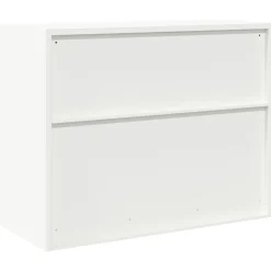 vidaXL Opbergkast Wit 90 x 40 x 70 cm Staal