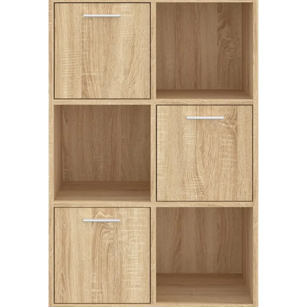 vidaXL Opbergkast 60x29,5x90 cm bewerkt hout sonoma eikenkleurig