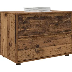 vidaXL Opbergkast 80 x 48 x 57 cm Bewerkt hout Oud Hout