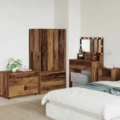 vidaXL Opbergkast 80 x 48 x 57 cm Bewerkt hout Oud Hout