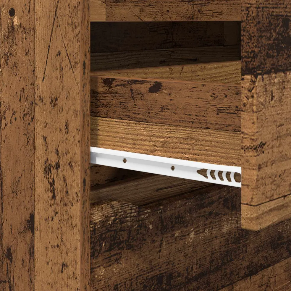 vidaXL Opbergkast 80 x 48 x 57 cm Bewerkt hout Oud Hout