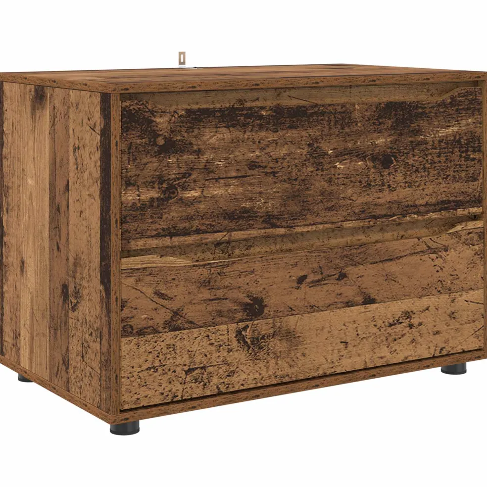 vidaXL Opbergkast 80 x 48 x 57 cm Bewerkt hout Oud Hout