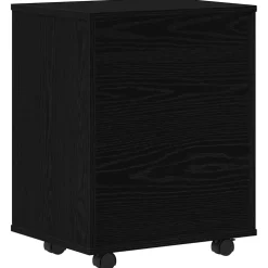 vidaXL Opbergkast 46 x 36 x 59 cm Bewerkt hout Zwart Eiken