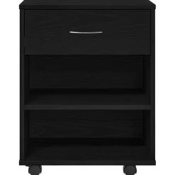 vidaXL Opbergkast 46 x 36 x 59 cm Bewerkt hout Zwart Eiken