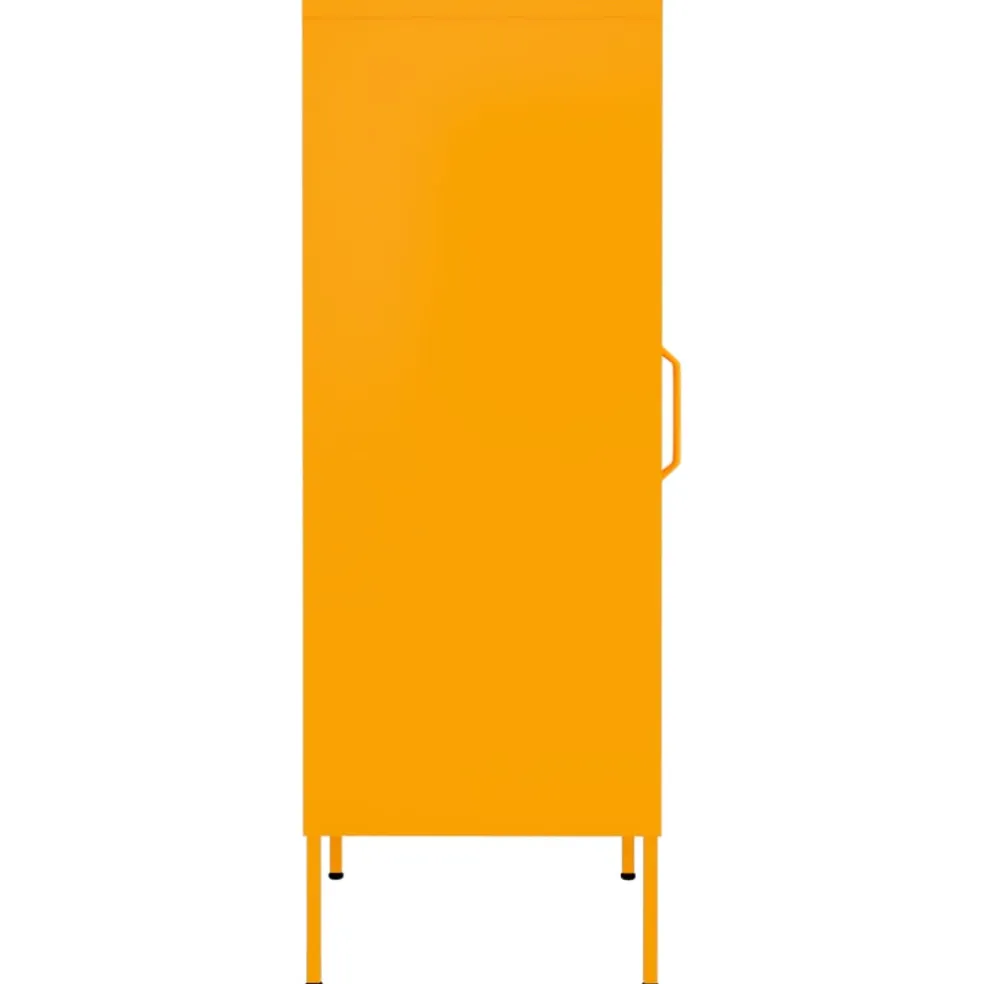 vidaXL Opbergkast 42,5x35x101,5 cm staal mosterdgeel