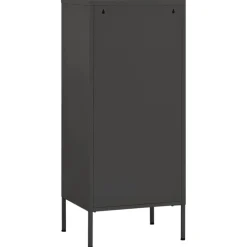 vidaXL Opbergkast 42,5x35x101,5 cm staal antracietkleurig