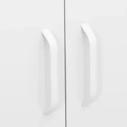 vidaXL Opbergkast 80x35x101,5 cm staal wit
