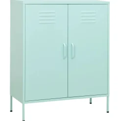 vidaXL Opbergkast 80x35x101,5 cm staal mint