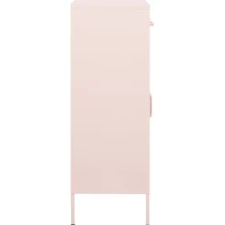 vidaXL Opbergkast 80x35x101,5 cm staal roze