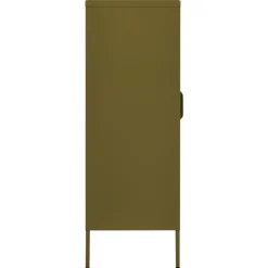 vidaXL Opbergkast 80x35x101,5 cm staal olijfgroen