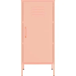 vidaXL Opbergkast 42,5x35x101,5 cm staal roze