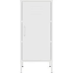 vidaXL Opbergkast 42,5x35x101,5 cm staal wit