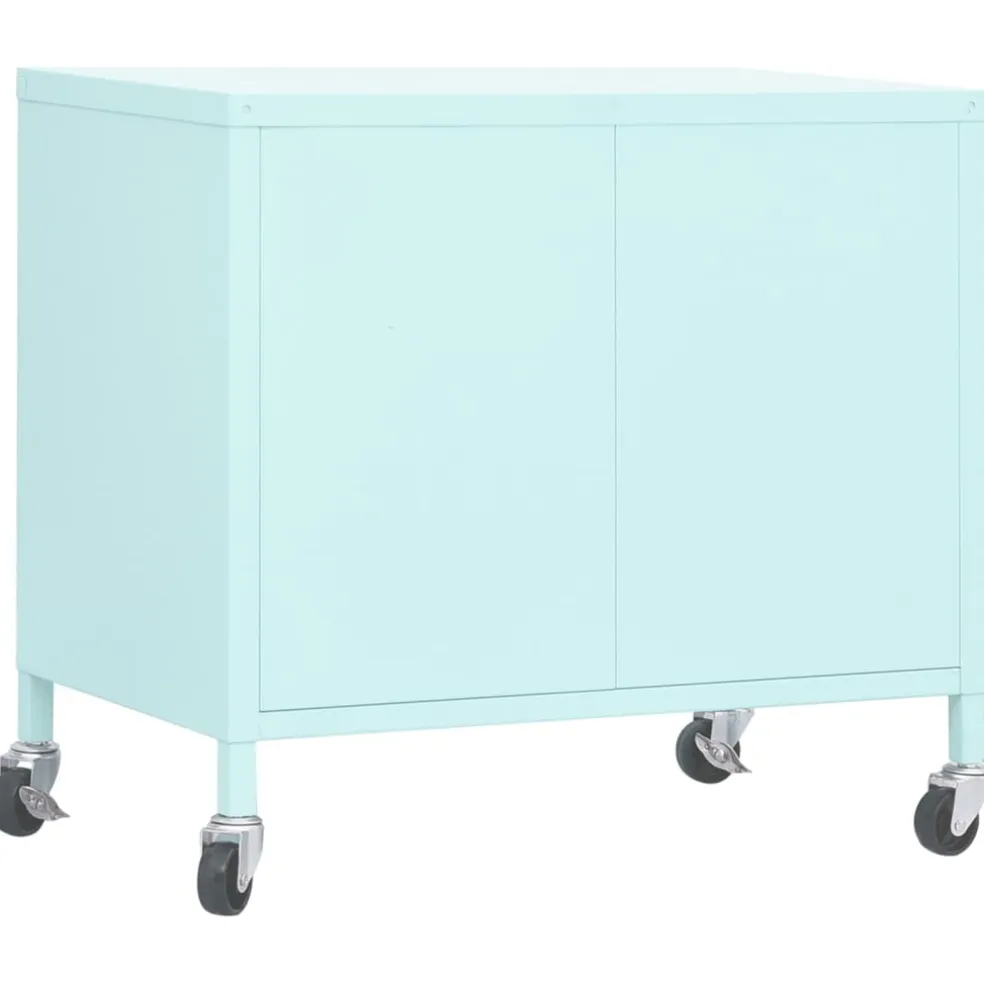vidaXL Opbergkast 60x35x56 cm staal mint