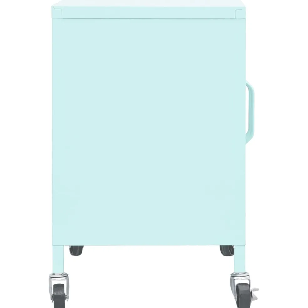 vidaXL Opbergkast 60x35x56 cm staal mint