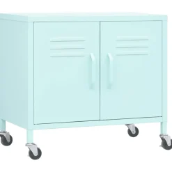 vidaXL Opbergkast 60x35x56 cm staal mint