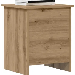 vidaXL Opbergkist Artisanaal eiken 40 x 40 x 50 cm Bewerkt hout