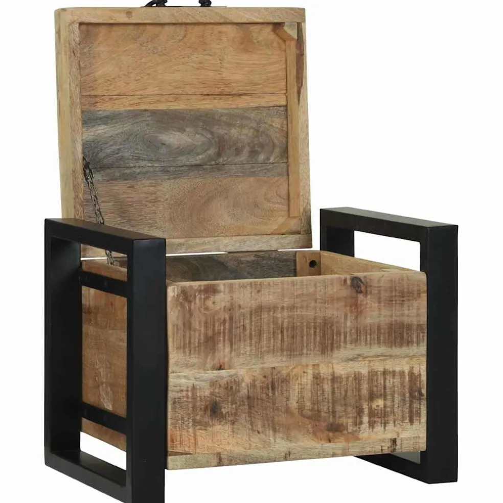 vidaXL Opbergkisten Bruin 40 x 30 x 30 cm Massief mangohout